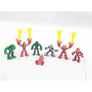 Hasbro Imaginext Marvel Iron man‎ and Hulk Figures Of 6